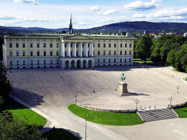 The Royal Palace, Oslo, Norway, In the garden an Insect Hotel will be opened. The castle is surrounded by the Palace Square and the Royal Palace. Photo: Trond Isaksen